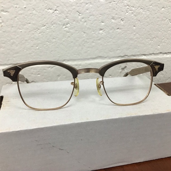 EUC Vintage American Optical Gold Tone Sirmont Glasses 46/6 24 12k Gf